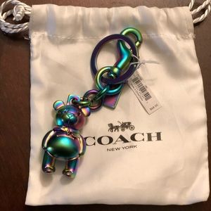 Coach bear bag charm